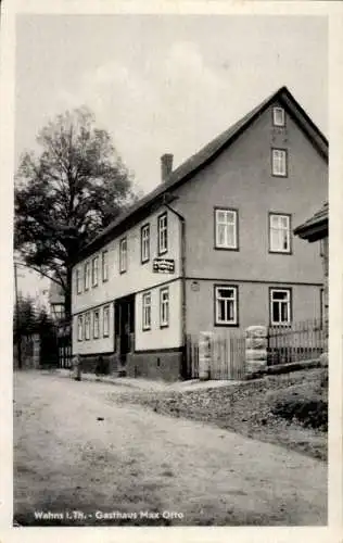 Ak Wahns in Thüringen, Gasthaus Max Otto, Straßenpartie im Ort