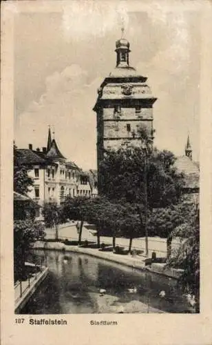 Ak Bad Staffelstein am Main Oberfranken, Stadtturm
