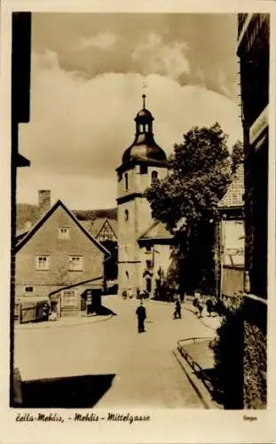 Ak Zella Mehlis im Thüringer Wald, Mittelgasse