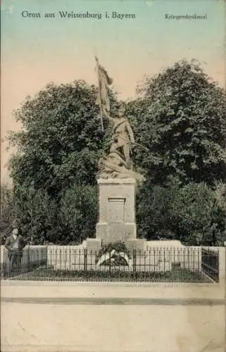 Ak Weißenburg in Mittelfranken Bayern, Kriegerdenkmal