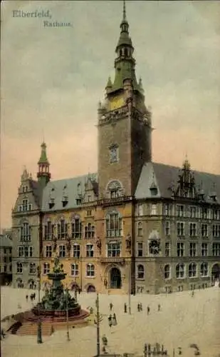 Ak Elberfeld Wuppertal, Rathaus