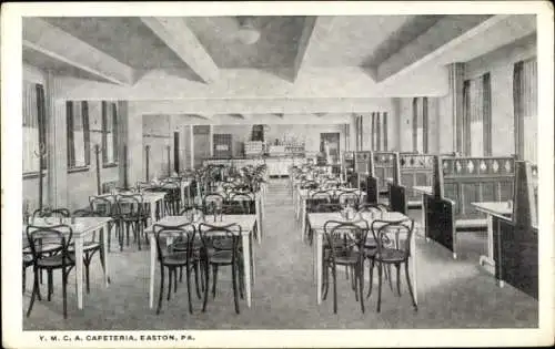 PC Easton Pennsylvania USA, Y. M. C. A. Cafeteria