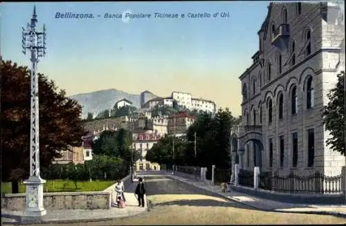 Ak Bellinzona Kanton Tessin, Banca Populare Ticinese e Castello d'Uri