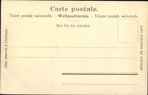 Ak Zermatt Kanton Wallis Schweiz, Ansicht des Matterhorns, Zermatt im Tal, Berglandschaft