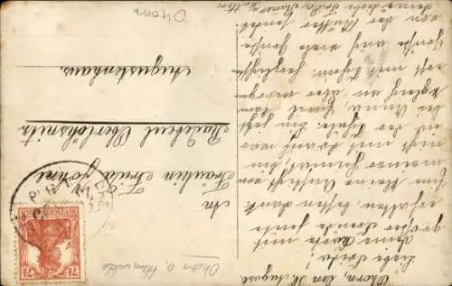 Foto Ak Ohorn in Sachsen, Wohnhäuser