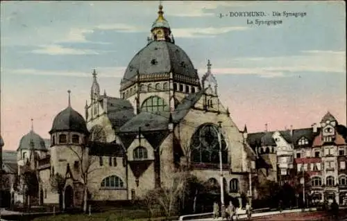 Judaika Ak Dortmund im Ruhrgebiet, Die Synagoge