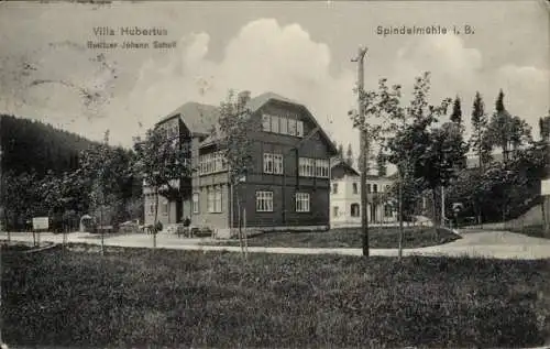 Ak Spindleruv Mlýn Spindlermühle Spindelmühle Riesengebirge Region Königgrätz, Villa Hubertus