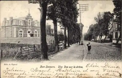 Ak Bon Secours Bonsecours Péruwelz Hennegau, Une Vue sur la dreve