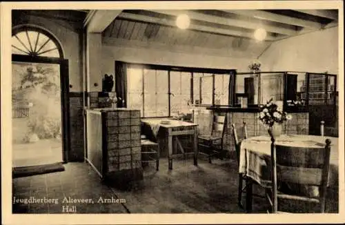 Ak Arnhem Gelderland, Jugendherberge Alteveer, Hall