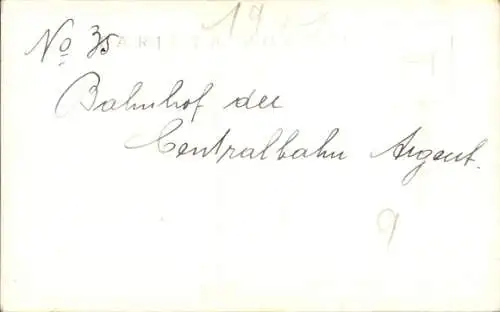 Ak Buenos Aires Argentinien, Estacion Retiro F. C. C. A, Straßenbahn