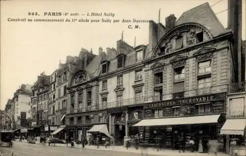 Ak Paris IV, Hotel Sully
