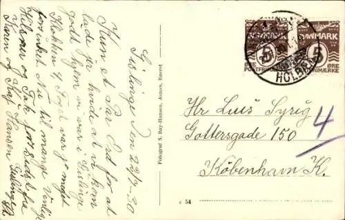 Ak Gislinge Holbæk Holbaek Dänmark, Straßenansicht, Felsen