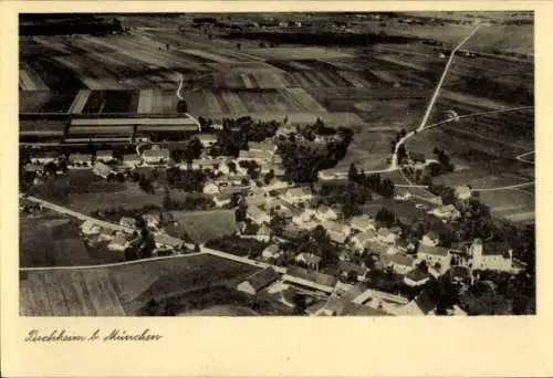 Ak Puchheim in Oberbayern, Fliegeraufnahme