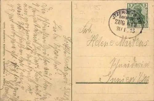 Ak Lockstedt in Holstein, Lockstedter Lager, Denkmal 1870.71,  Baracken, Wasserturm, Kommandan...