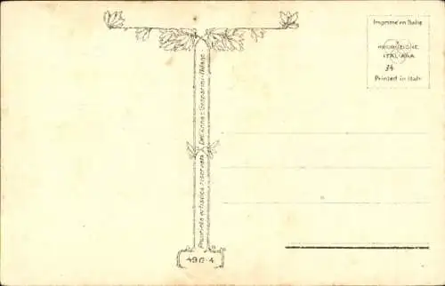 Künstler Ak Mauzan, Frau-Porträt, Blumen