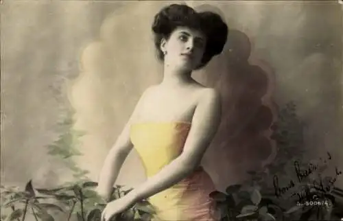 Ak Junge Frau, Portrait