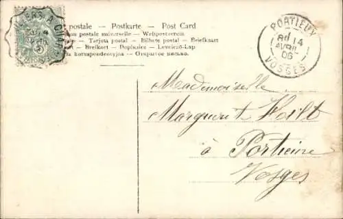 Ak Junge Frau, Portrait