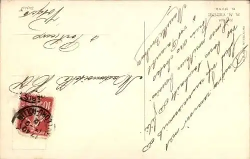 Künstler Ak Hübsche Frau, Portrait