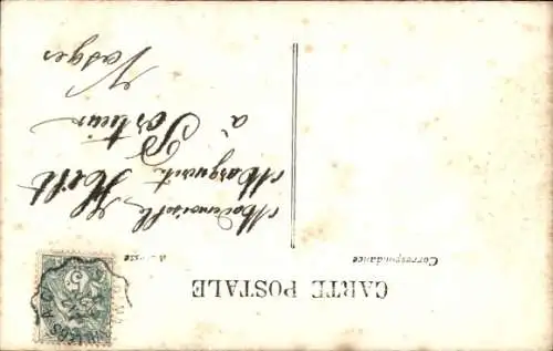 Ak Le Rapin s'amuse, Maler mit Staffelei, Leinwände