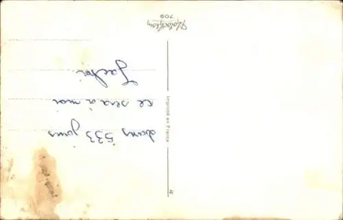 Ak Französische Armee, Soldat, Humor