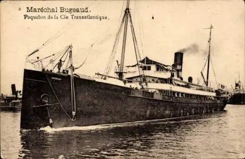 Ak Paquebot Maréchal Bugeaud, Paquebot de la Cie Transatlantique, CGT, French Line