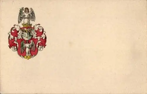 Studentika Ak Wappen eines studentischen Vereins, Engel
