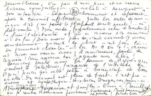 Ak Fischerboot auf dem Meer