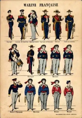Künstler Ak Marine francaise, Amiral, Maitre