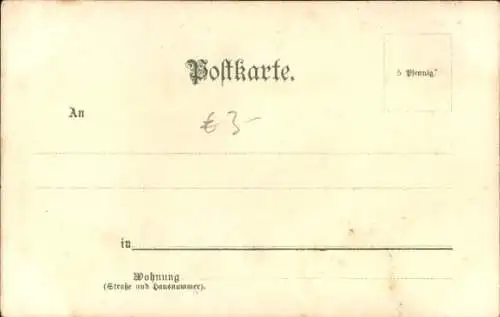 Litho Jäger schießt auf Hasen, Jagdszene, Jagd