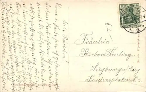 Ak Golling an der Salzach in Salzburg, Lueg Pass, Denkmal