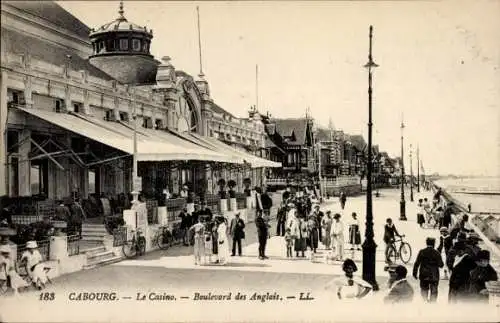 Ak Cabourg Calvados, Casino, Boulevard des Anglais
