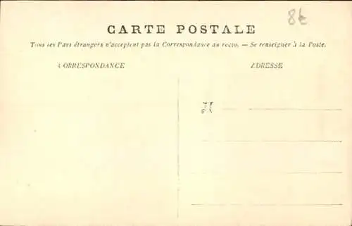 Ak Cabourg Calvados, Rathaus, la Poste