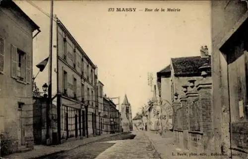 Ak Massy Essonne, Rue de la Mairie