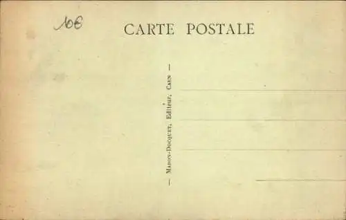 CPA Caen Calvados, Rue Montoir-Poissonnerie