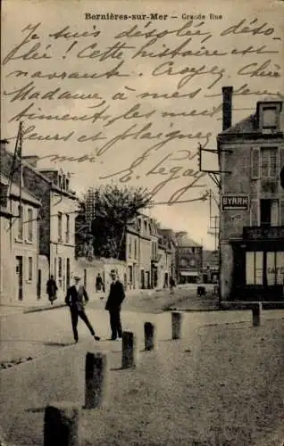 CPA Bernières sur Mer Calvados, Grande Rue