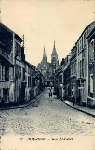 Ak Dourdan Essonne, Rue St-Pierre