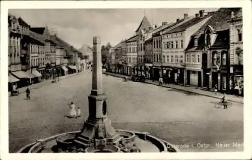 Ak Ostróda Osterode Ostpreußen, Neuer Markt