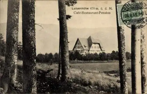 Ak Freiburg im Breisgau, Luisenhöhe, Café-Restaurant