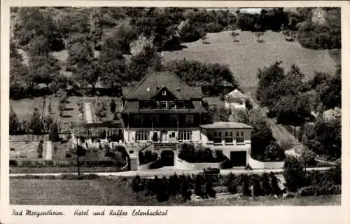 Ak Bad Mergentheim in Tauberfranken, Hotel, Kaffee Eclenbachtal, Landschaft, Fotografie
