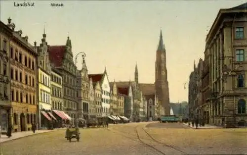 Ak Landshut in Niederbayern, Altstadt, Kirche