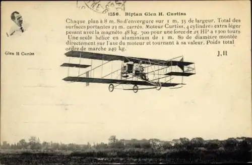 CPA Aviation, Biplan Glen H. Curtins