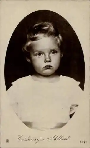 Ak Erzherzogin Adelheid, Tochter von Kaiser Karl I. von Österreich Ungarn