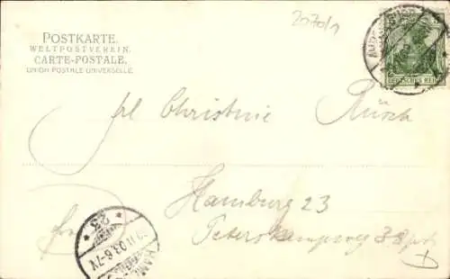 Ak Ahrensburg in Holstein, Waldschenke am Hopfenbach