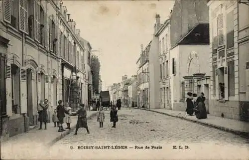 Ak Boissy Saint Leger Val de Marne, Rue de Paris