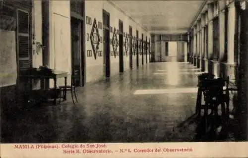 Ak Manila Philippinen, Colegio de San Jose, Observatorio