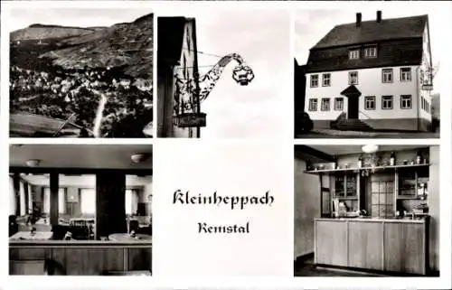 Ak Kleinheppach Korb Baden Württemberg, Teilansicht, Gasthof zum Lamm, Bes. H. Ritter