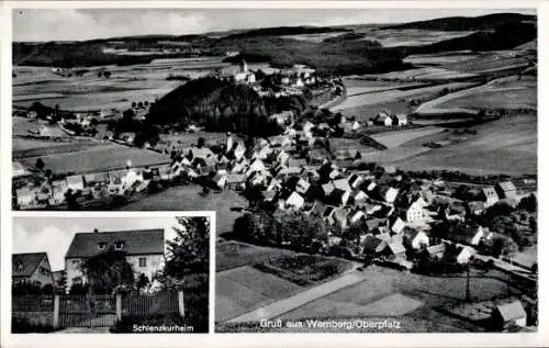 Ak Wernberg Köblitz in der Oberpfalz, Gesamtansicht, Schlenzkurheim St. Michael