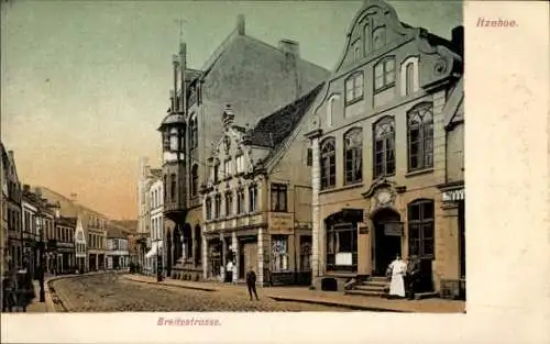 Ak Itzehoe in Holstein, Breitestraße, Geschäftshaus