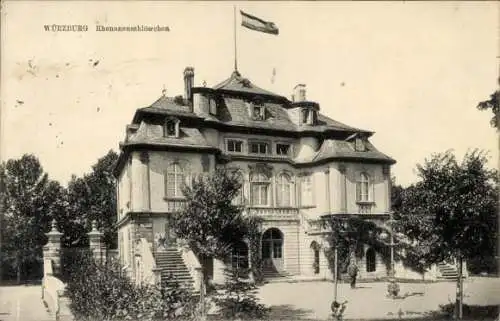 Studentika Ak Würzburg, Corps Rhenania, Rhenanenschlösschen, Corpshaus