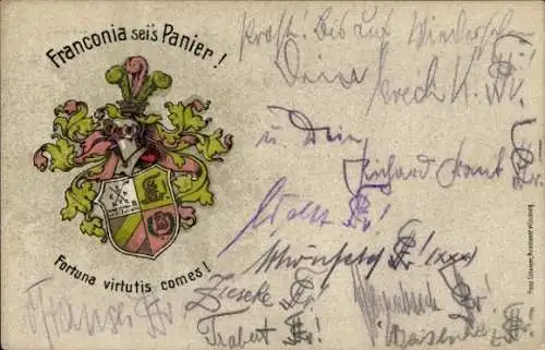 Studentika Ak Würzburg, Corps Franconia, Wappen